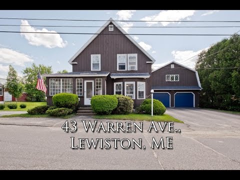 43 Warren Ave., Lewiston, ME home video tour