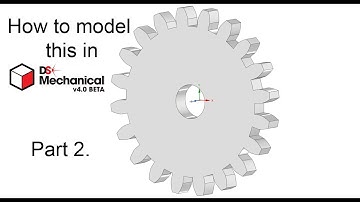 Modeling a spur gearwheel in DesignSpark Mechanical pt2