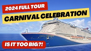 Carnival Celebration 2024 Full Ship Tour | Bonus Tips & Secrets