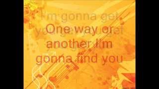 One Direction - One way or another (with lyrics)