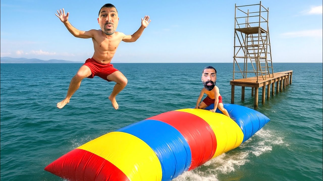 BİR ÇILGINLIK YAPTIR | SU MANCINIĞI İLE ARİFİ UÇURDUK !?