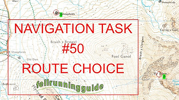 Navigation Task 50 #mapreading #contourlines #snowdonia