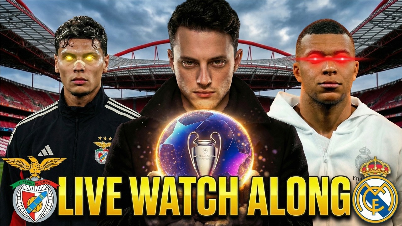 Benfica vs Real Madrid Champions League Playoffs Leg 1 WATCH ALONG | LIVE with ReMin Fan Media