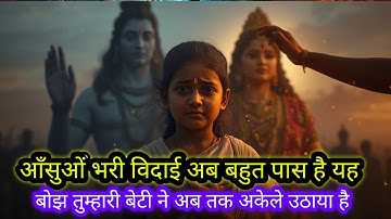 22:22🕉आँसुओं भरी विदाई अब बहुत पास है यह बोझ तुम्हारी बेटी ने अब तक अकेले उठा🚩Mahadev ji ka Sandesh
