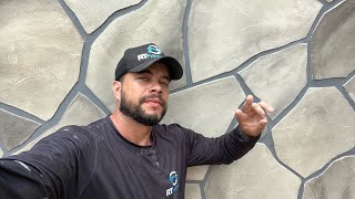 Como Fazer Efeito Pedra com Argamassa - Passo a Passo completo - Régis Vieira 