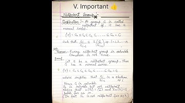 M.Sc.(math), Sem.-1st, #Nilpotent group#, Paper- Group theory, #MGKVP#,