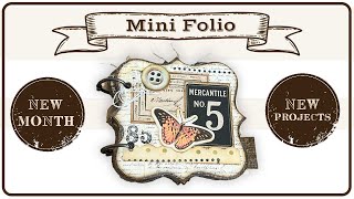 Handheld MINI folio! Let's make it! #papercrafting