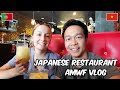 Eating at japanese restaurant  getting cheap gas amwf