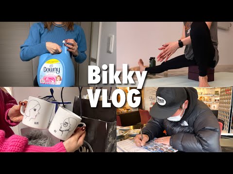 【主婦VLOG】夫と結婚式場巡り⛪️初ホットヨガ🧘🏼♀️POPUPで頂いたプレゼント開封🎁✨
