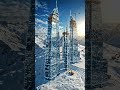 🌍 Mega Frozen City Construction From Scratch ❄️🔥