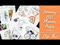 January 2022 Planner Flip-Thrus | Mini, Classic & Memory Planner | The Happy Planner