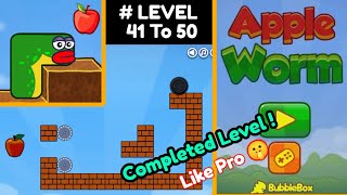Appleworm Level 41 to 50 Easy Complete.