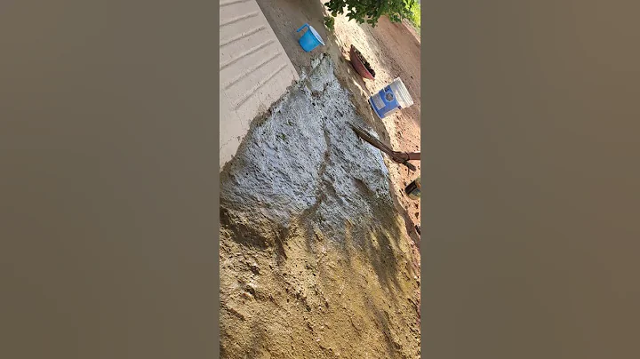 traditional way of cleaning with cow dung 😊 #nature