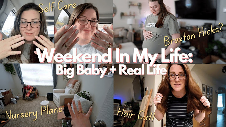 Weekend in My Pregnant Life 🤍 | Big Baby Update, Braxton Hicks, Hair & Nails, and Real Talk