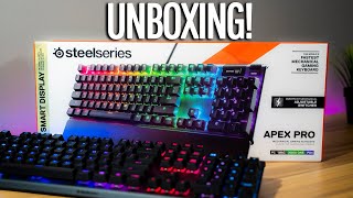 Steelseries Apex Pro Keyboard Unboxing Ominipoint And Red Switches Youtube