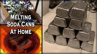 Melting Aluminum Cans At Home  Easy DIY Recycling Process