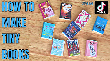 How to make tiny books make your own mini book for shadow boxes or jar with paper and mod podge