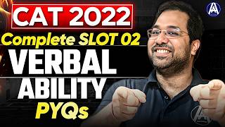 CAT 2026 | Complete VERBAL ABILITY from CAT 2022 Slot 2 Solved LIVE | Lokesh Sharma VARC