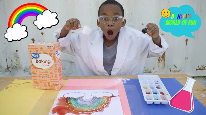 Kids Rainbow Baking Soda + Vinegar Science Experiment!!!!