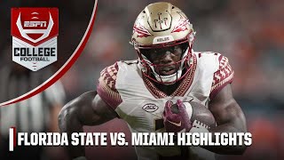 Florida State Seminoles vs. Miami Hurricanes | Full Game Highlights