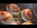 Rainbow puri #colourfull puri #hygienic puri #Indian food