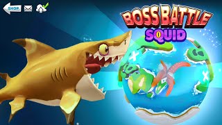 NEW BLACKTIP REEF SHARK VS COLOSSAL SQUID BOSS (BOSS BATTLE EVENT 2024) - Hungry Shark World