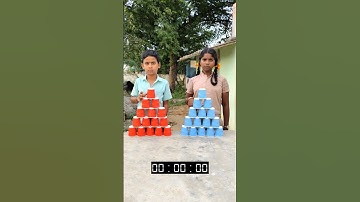 1 VS 1 CUP PYRAMID PART - 32 #viral #tedrush #games #gameplay #funny #shorts