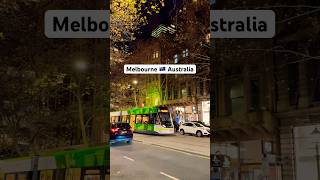Melbourne Australia, City Walk at Night #beautifulcity #citylife