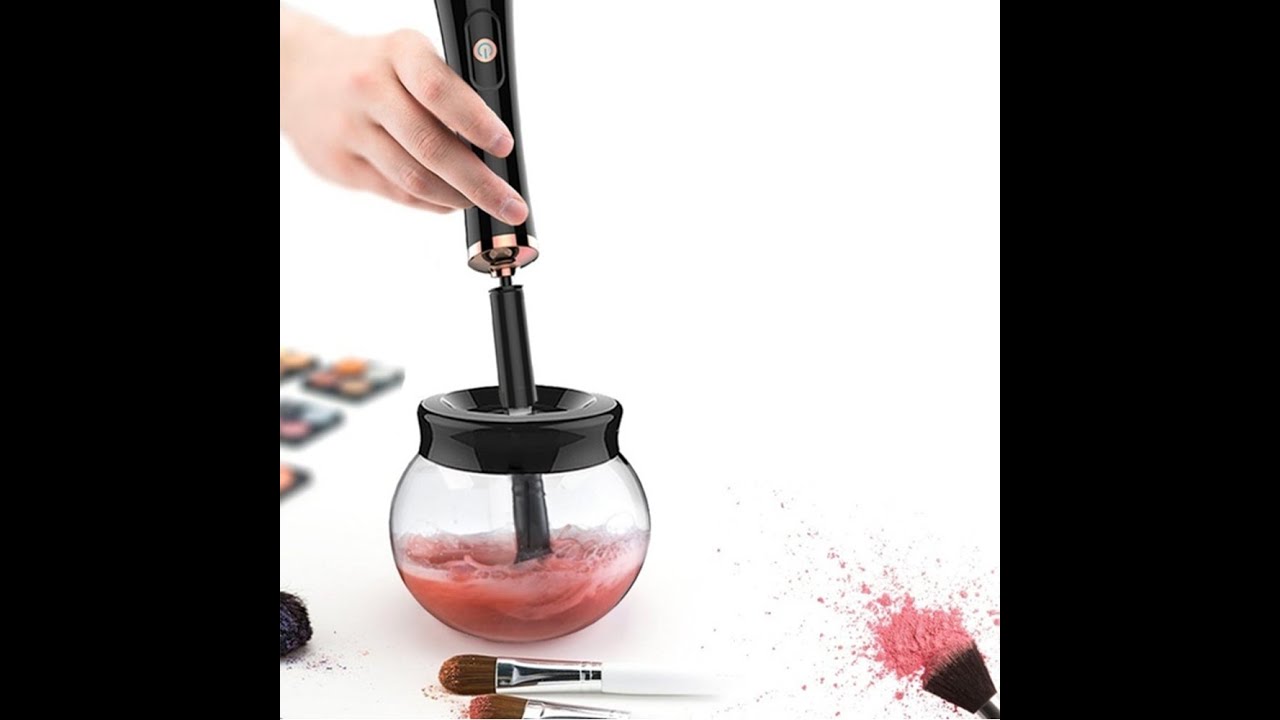 Battery Operated Electric Makeup Brush Cleaner Automatic Brush Washer
