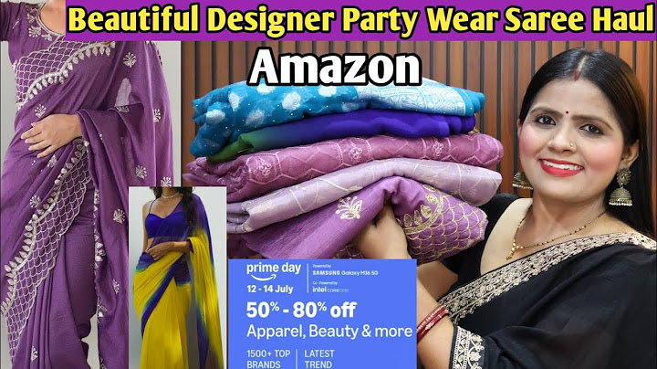 Amazon Designer Saree haul /Prime Day Sale Is live 50% to 80% OFF