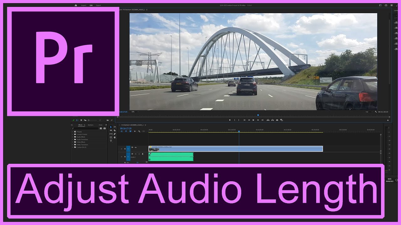 How to Adjust Audio Length in Adobe Premiere Pro and Audition YouTube
