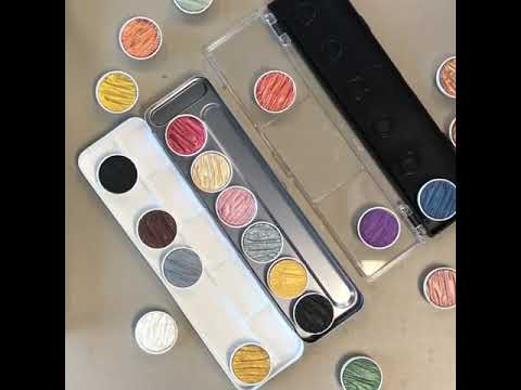 Coliro Empty Watercolor Palette - Metal - 6 colors