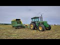 Chopping Hay 2021 in Iowa - John Deere 4450, 3970 Chopper, & 716a Wagons