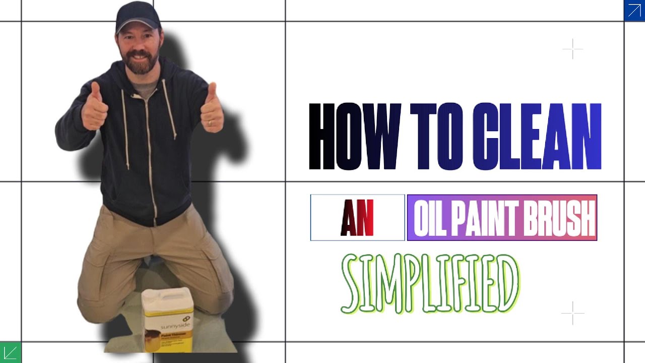 How To Clean An Oil Paint Brush (The Easy Way) - YouTube