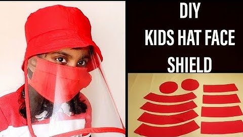 how to make bucket hat for kids with face shield easy to make handmade pattern for 4-8 year kids