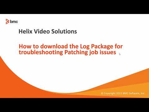 Download Log Package for patch troubleshooting (KA000380187)
