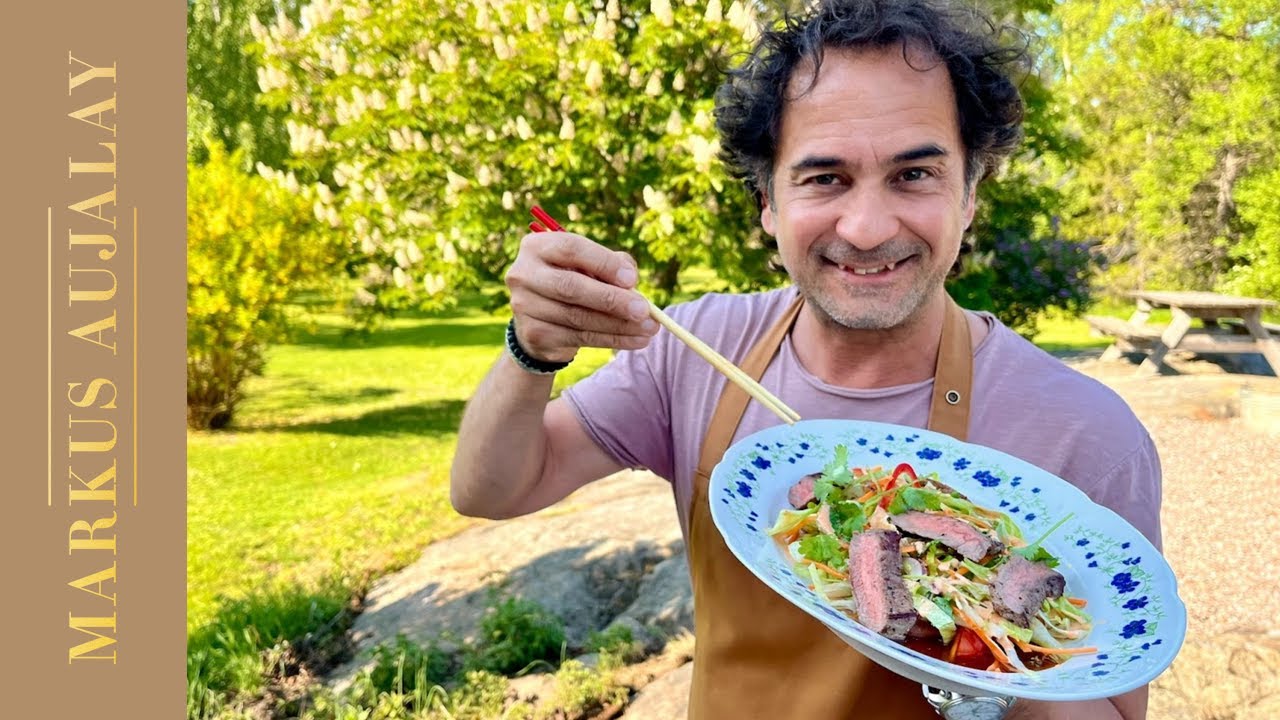 Asiatisk biffsallad | Markus Aujalay