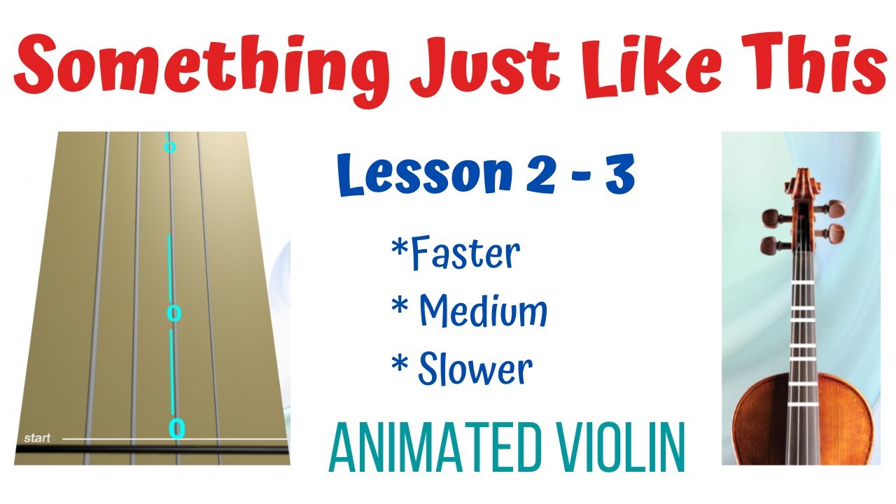 SOMETHING JUST LIKE THIS ✨ by The Chainsmokers & Coldplay — LIVE Violin | Animated Violin | Lesson 2