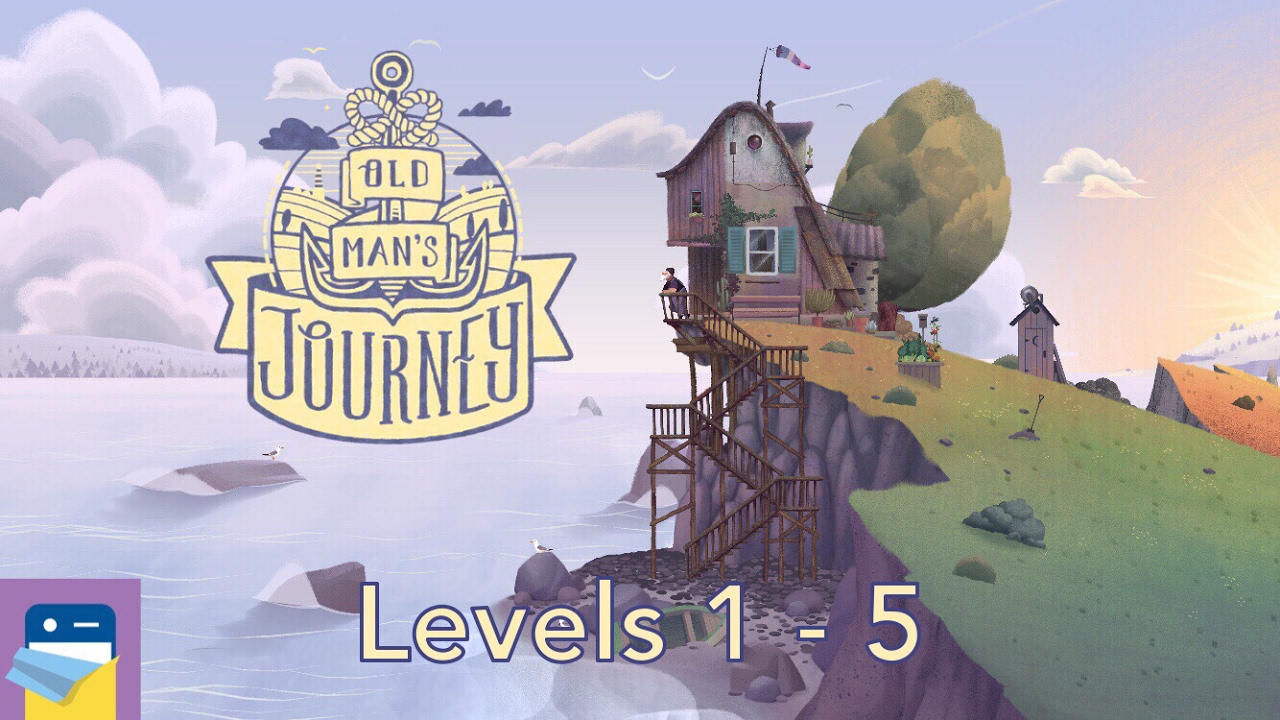 Old Man's Journey: Levels 1 2 3 4 5 Walkthrough & iOS iPad Air 2 Gameplay (by Broken Rules)