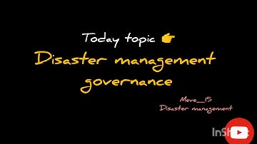 Disaster management governance (Meve-015) #ignou #exam #ignoudevesh #ignouassignment #evs