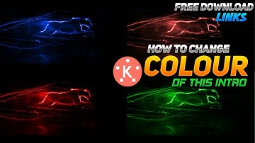 How to make and change colour of run Panther intro||Tutorial||Kinemaster||Link is in discription