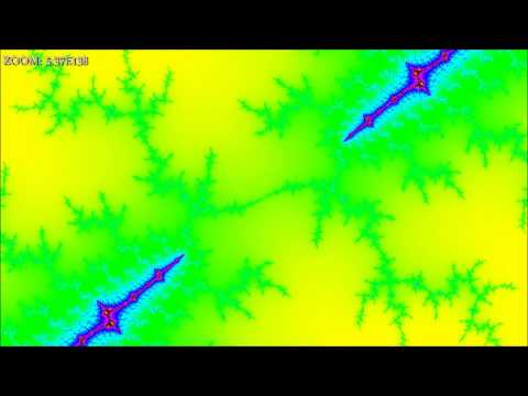 Mandelbrot hard zoom with rainbow color 10^276