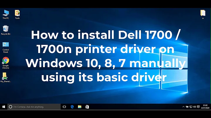 How to Install Dell 1700 Printer Driver Manually on Windows 10, 7, 8