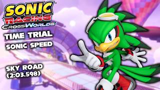 Sonic Racing CrossWorlds: Time Trial - Sky Road (Sonic Speed) | 2:03.598