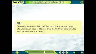 Ch 7 | Jay Cee | Log In Log Out | Class 3 | Introduction To MS Word 2010 | For children