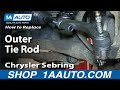 How to Replace Outer Tie Rod 2001-05 Chrysler Sebring