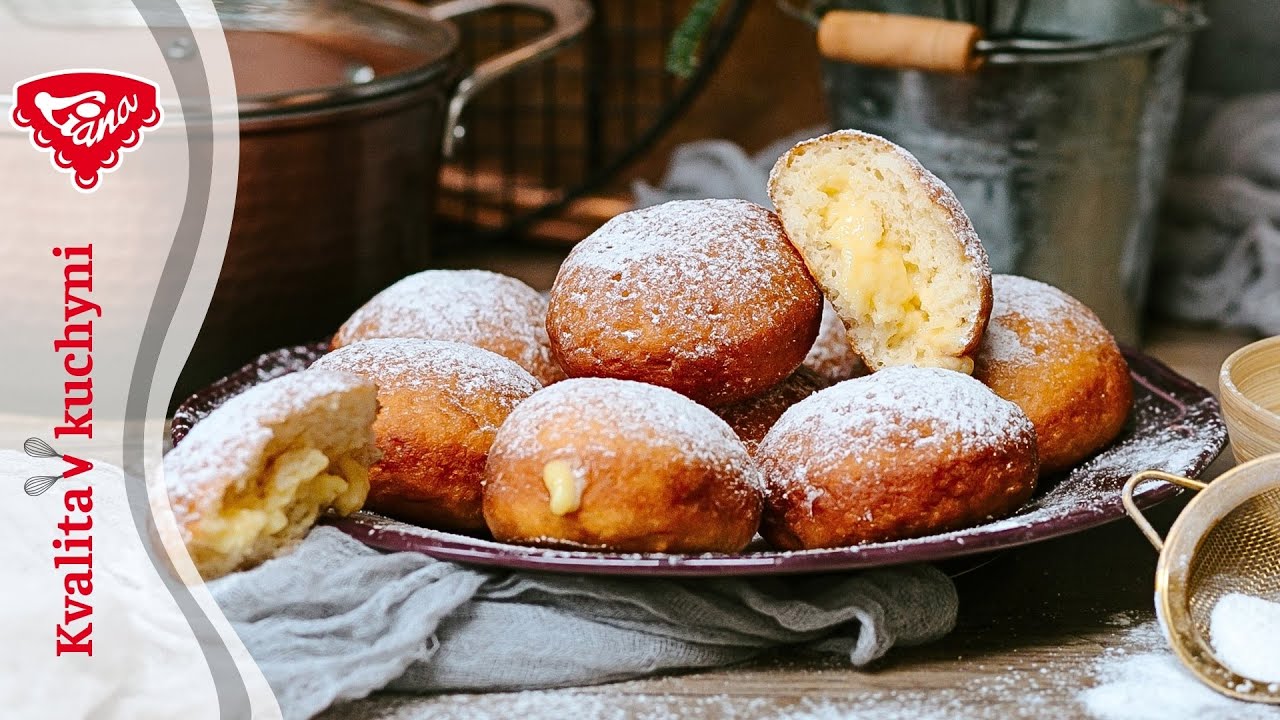 Bezlepkové šišky plnené vanilkovým pudingom