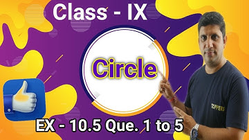 Class 9th Maths , Exercise 10.5  Question 1 to 5 /NCERT Exercise 10.5  class IX  //