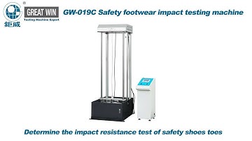 GW 019C Safety footwear impact testing machine pneumatic type