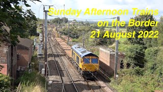 Unusual freight load! Sunday Afternoon Trains on the Border!  Trains around Gretna Junction 21 08 22